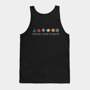 Retro Choose Your Weapon Tank Top